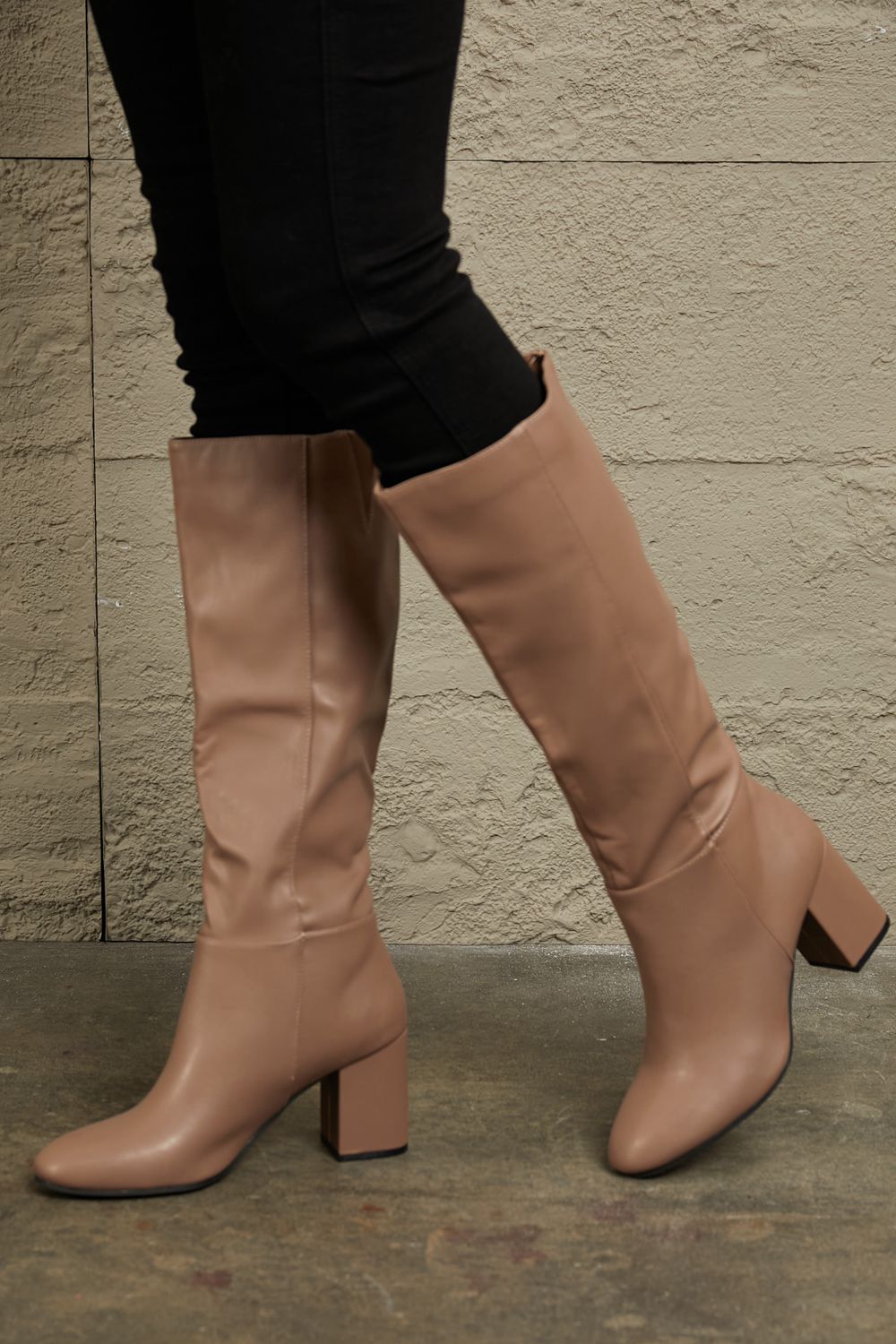 Image of East Lion Corp Block Heel Knee High Boots | Queeble.shop