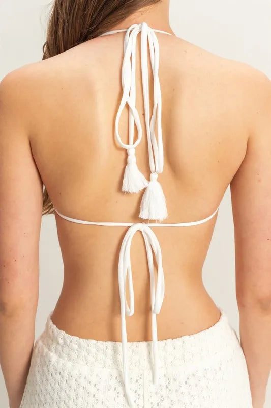 Image of HYFVE Crochet Bra and Drawstring Pants Set | Queeble.shop