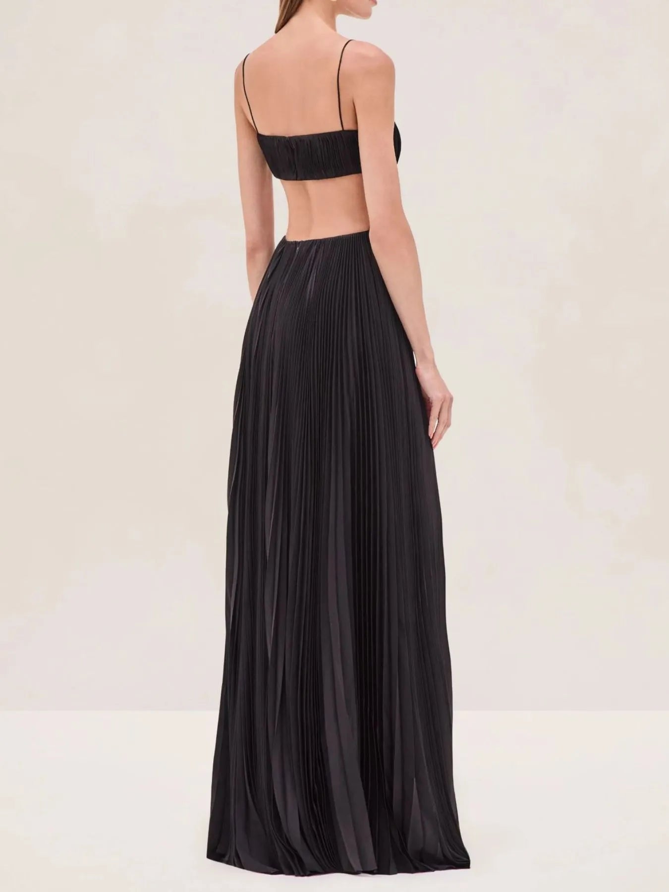 Image of Cutout Ruched Maxi Cami Dress | Queeble.shop
