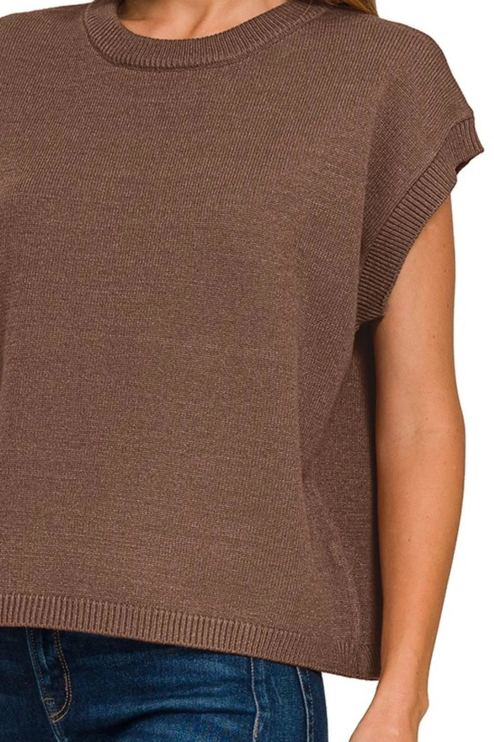 Image of Zenana Oversized Viscose Sweater Vest | Queeble.shop
