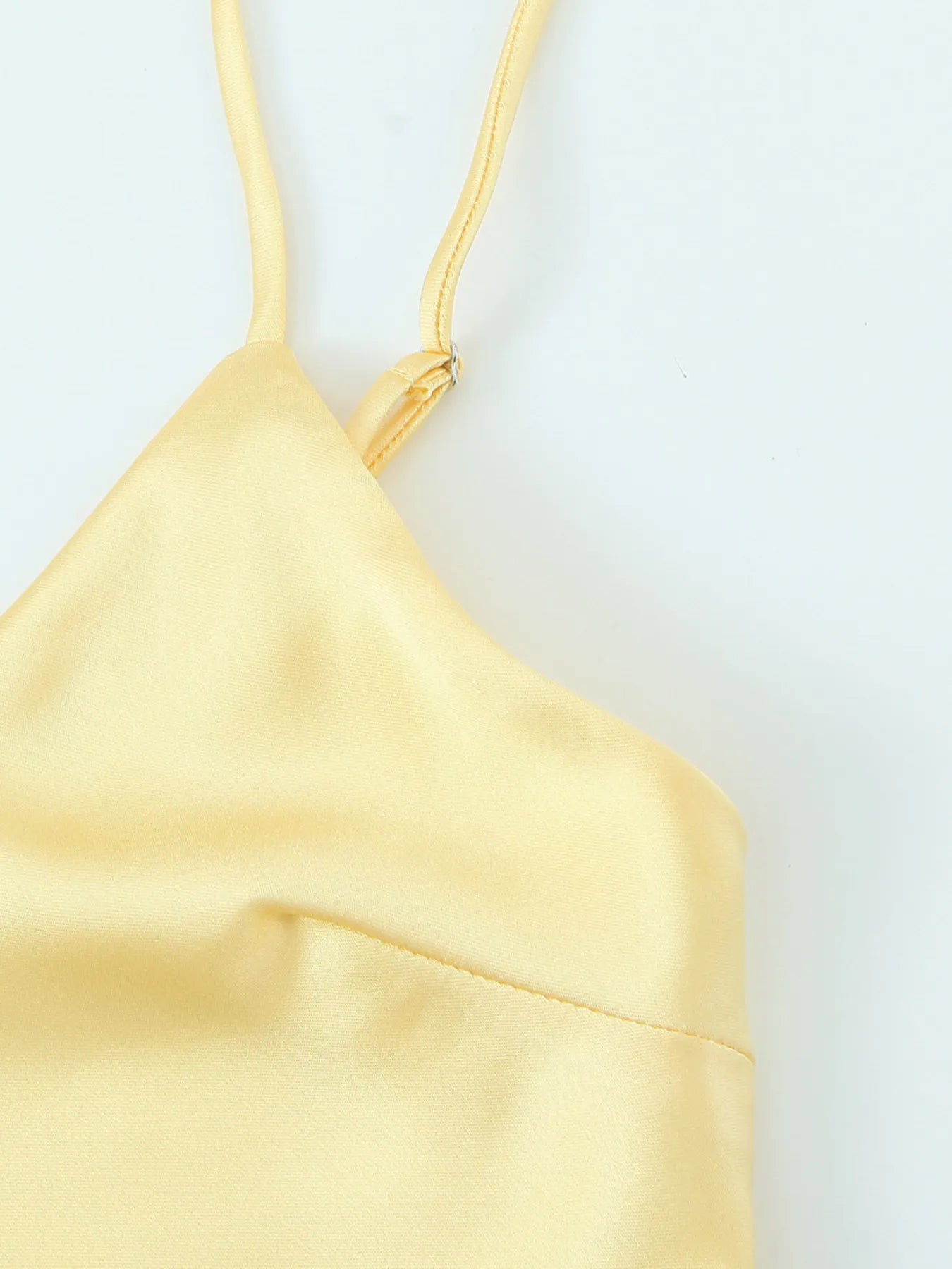 Image of Satin V-Neck Cami Dress | Queeble.shop