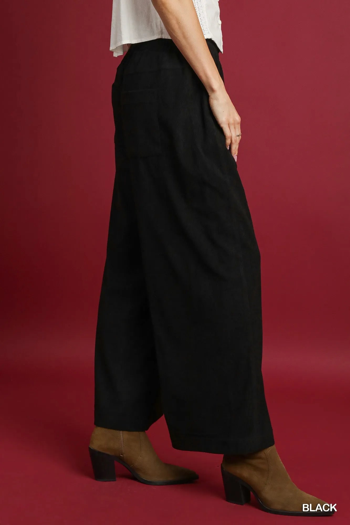 Image of Umgee Wide-Leg Corduroy Pants | Queeble.shop
