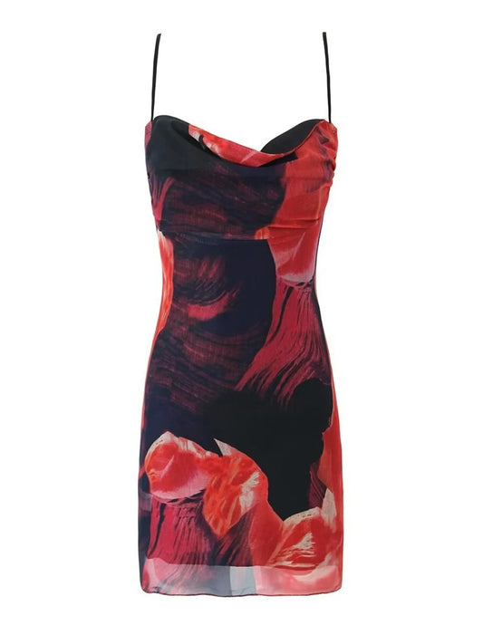 Image of Printed Bodycon Cami Dress | Queeble.shop