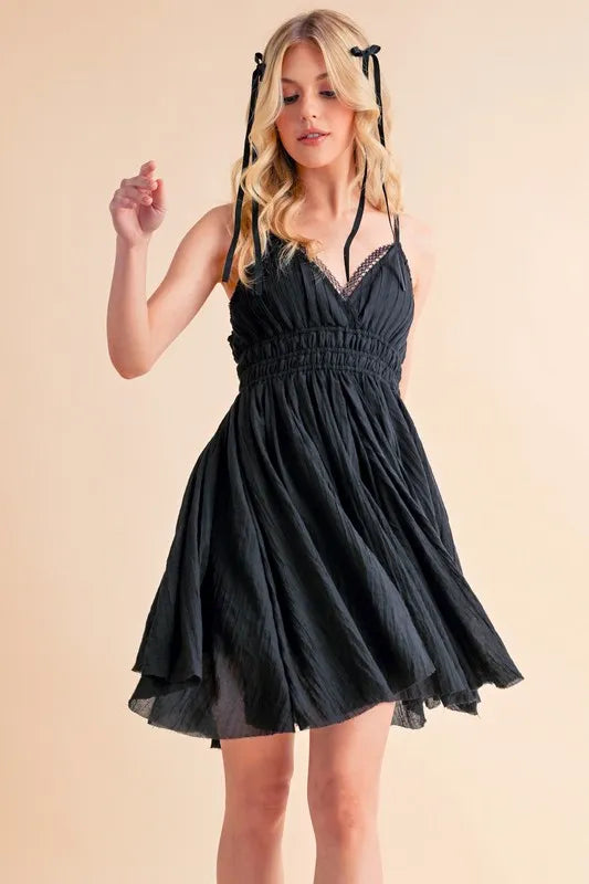 Image of Aemi+Co Lace Detail Mini Cami Dress | Queeble.shop