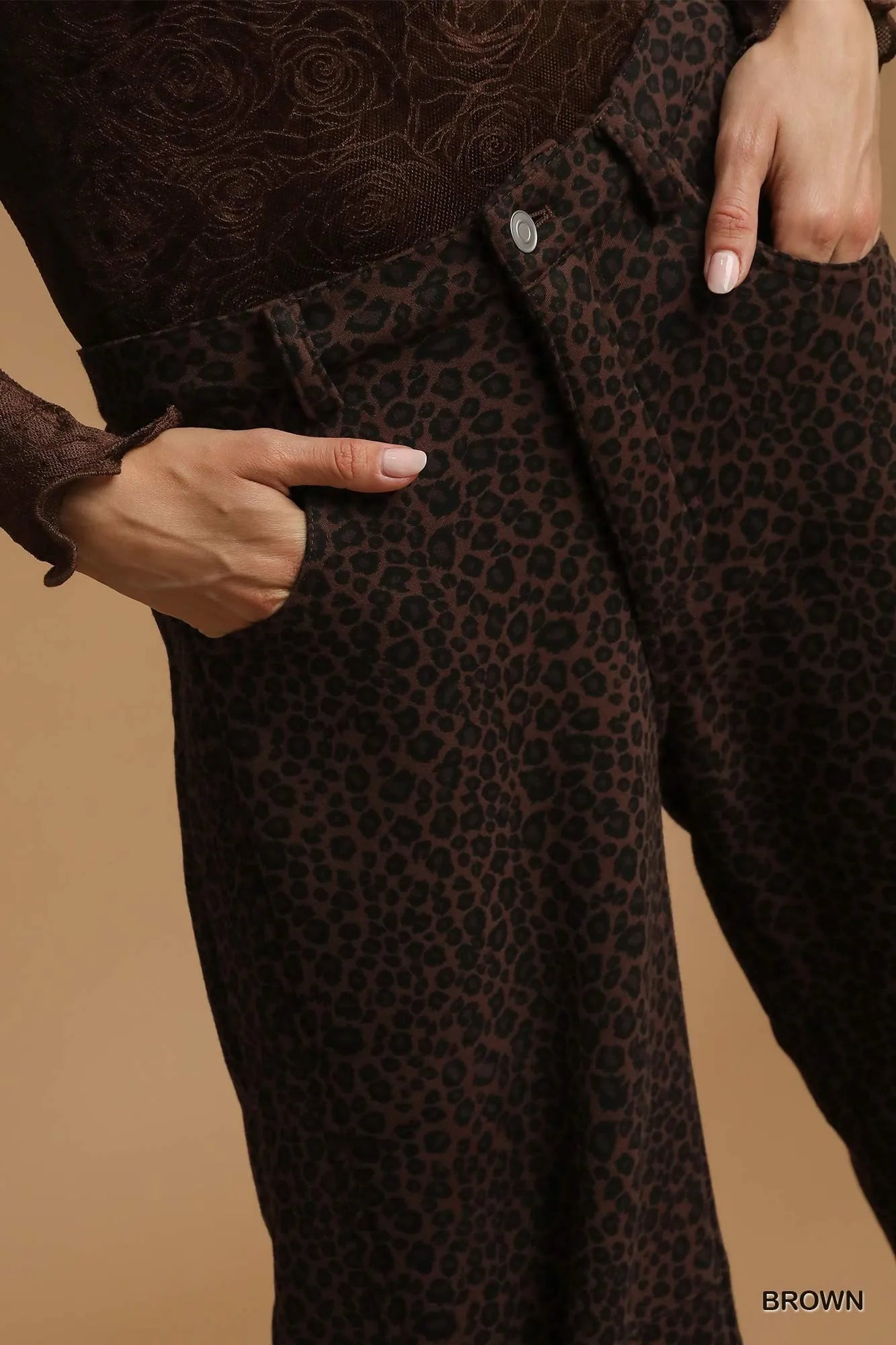 Image of Umgee Leopard Print Wide Leg Pants | Queeble.shop