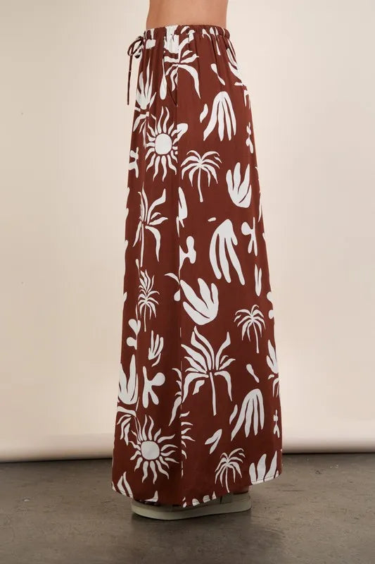 Image of VERY J Printed Resort Midi Skirt | Queeble.shop