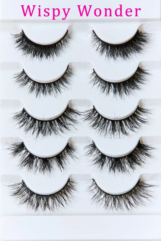 Image of SO PINK BEAUTY Mink Eyelashes Variety Pack 5 Pairs | Queeble.shop