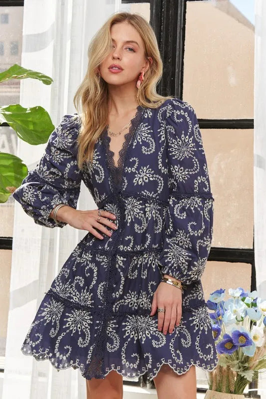 Image of ADORA Puff Sleeve Floral Dress | Queeble.shop