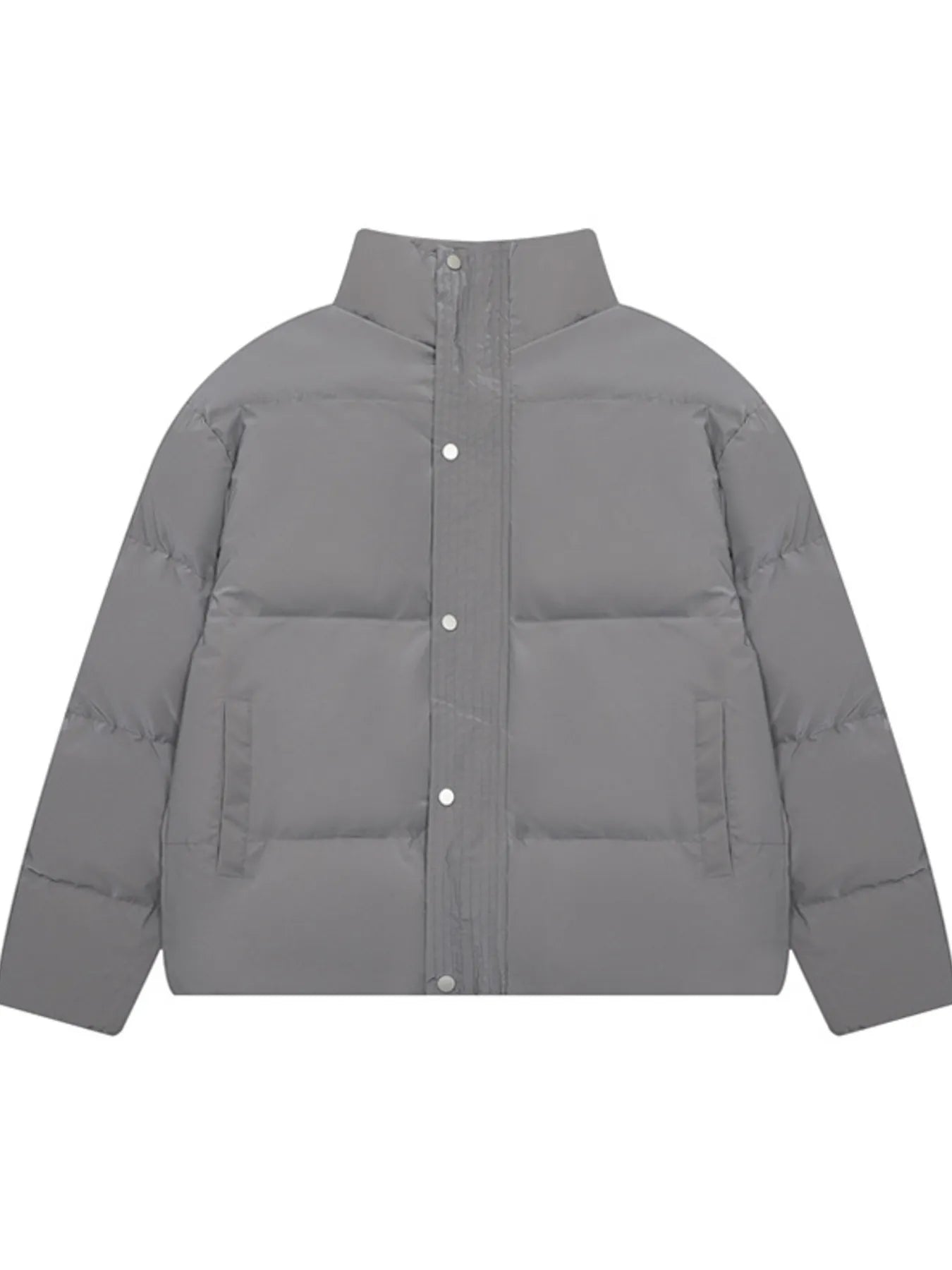 Image of Men's Full Size Quilted Long Sleeve Puffer Jacket Plus Size | Queeble.shop