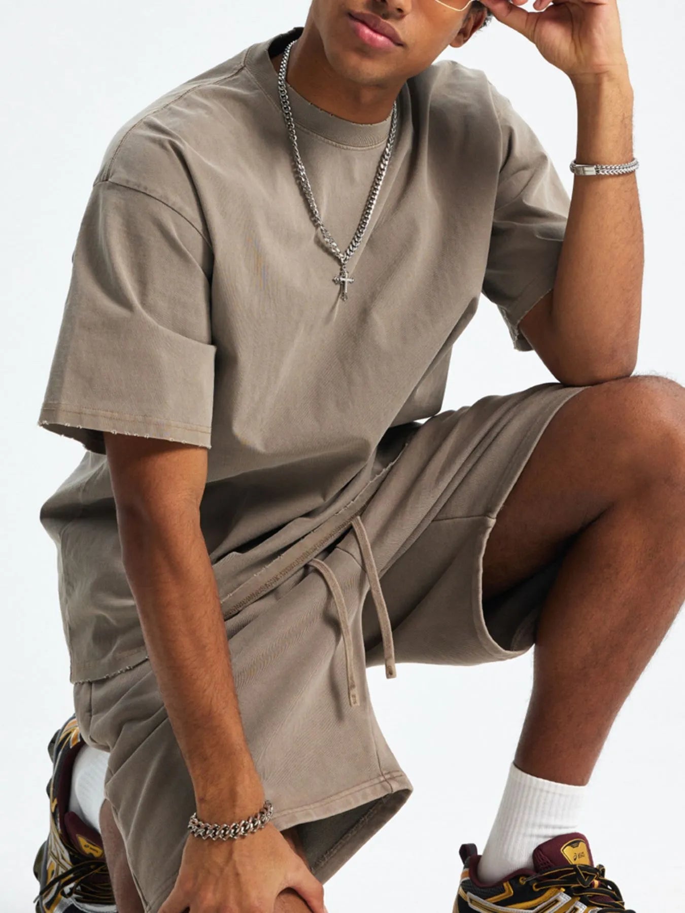 Image of Men's Round Neck Short Sleeve T-Shirt | Queeble.shop