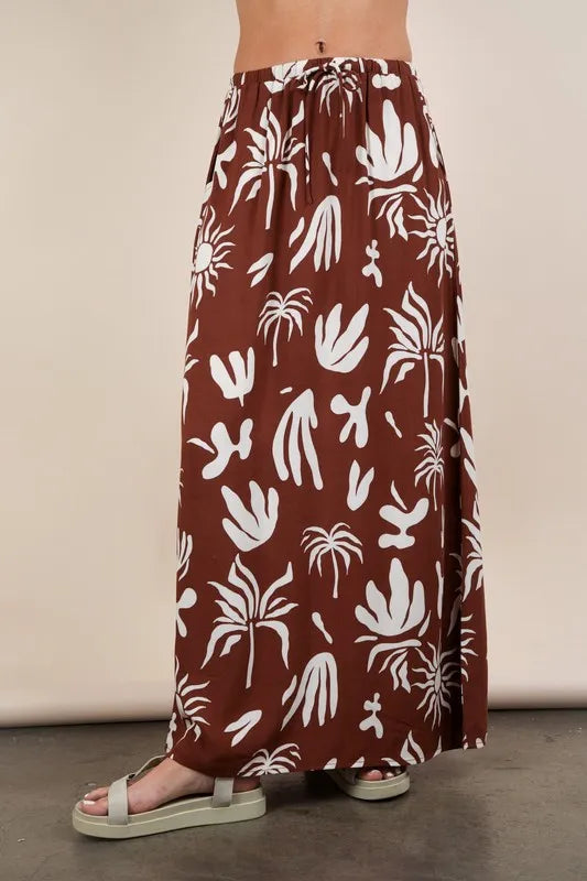 Image of VERY J Printed Resort Midi Skirt | Queeble.shop