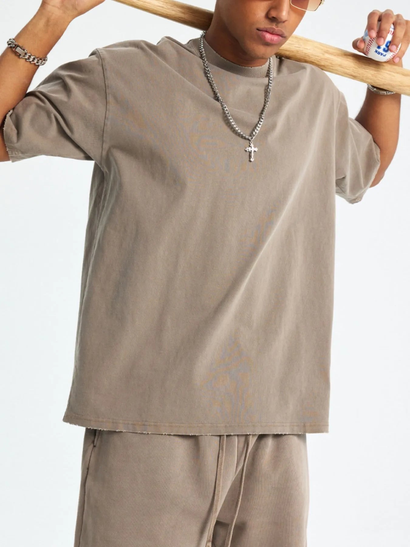 Image of Men's Round Neck Short Sleeve T-Shirt | Queeble.shop