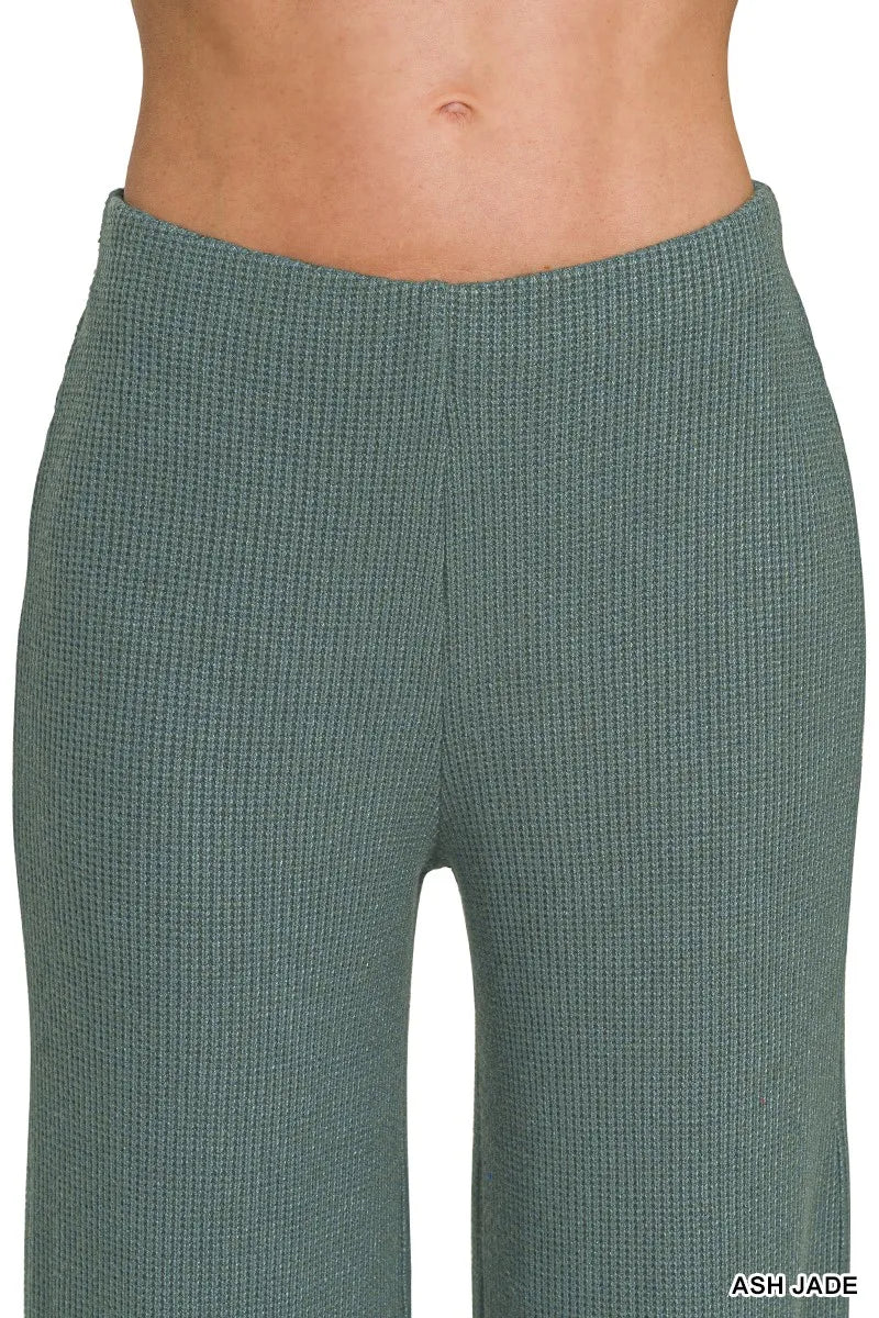 Image of Zenana Mock Neck Top and Pants Sweater Set | Queeble.shop