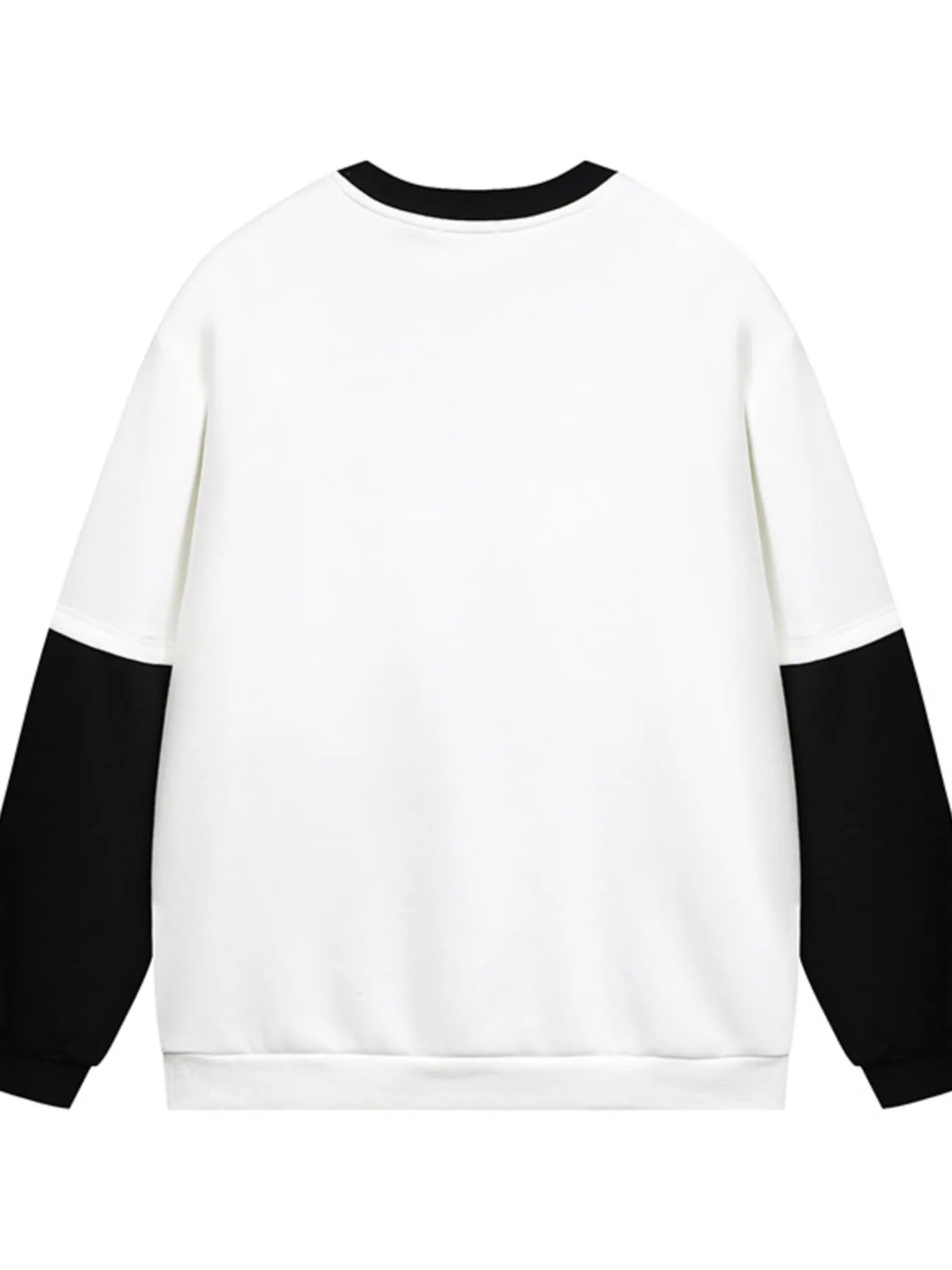 Image of Men's Color Block Crew Neck Sweatshirt | Queeble.shop