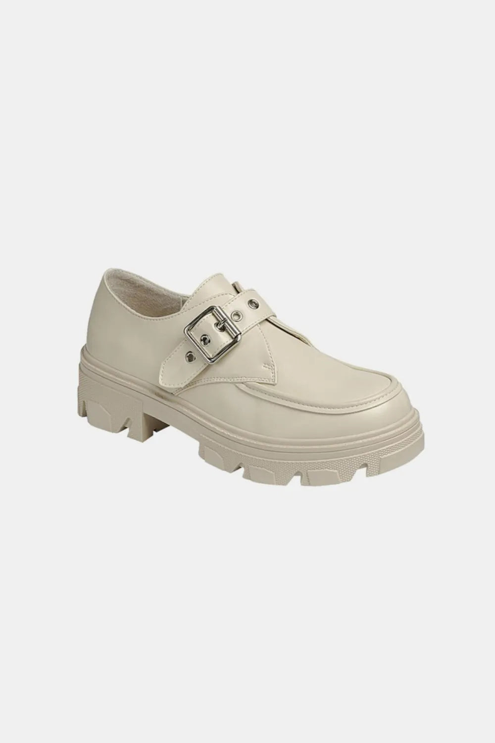 Image of Forever Link Buckled Platform Lug Sole Loafers | Queeble.shop