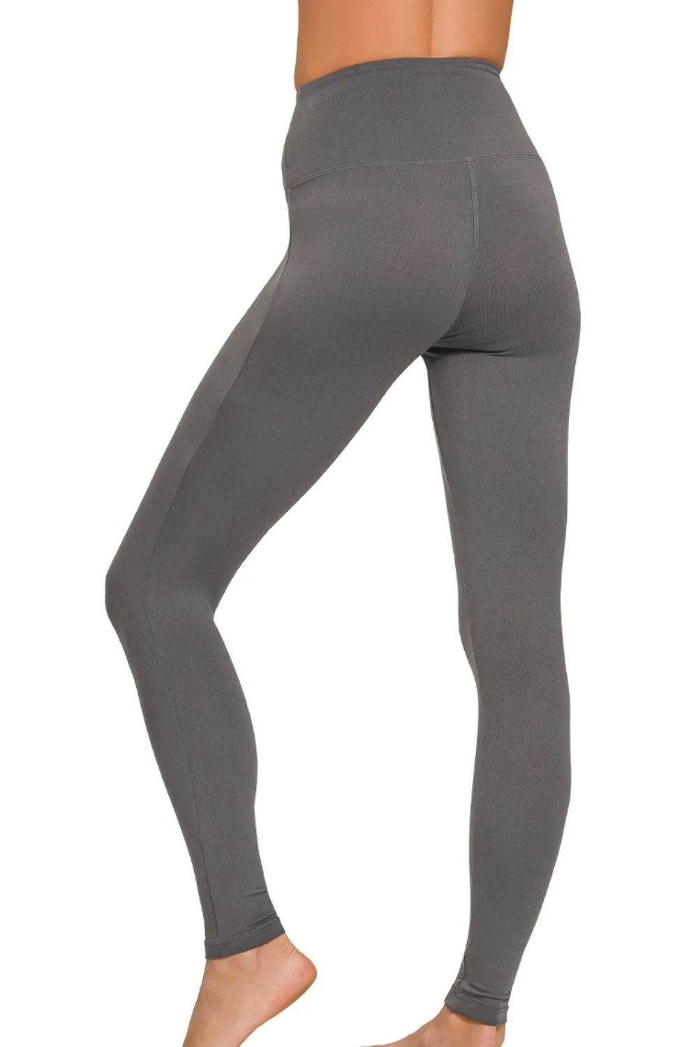 Image of Zenana Premium Microfiber Wide Waistband Leggings | Queeble.shop