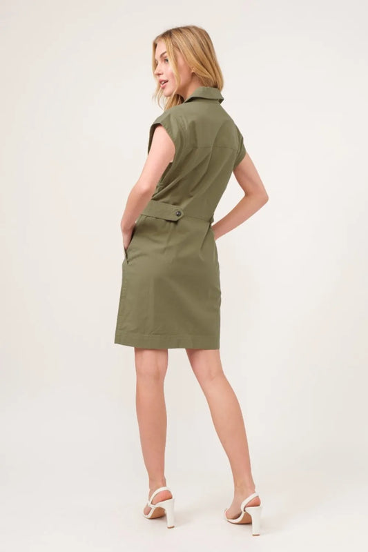 Image of And The Why Button Up Sleeveless Dress | Queeble.shop