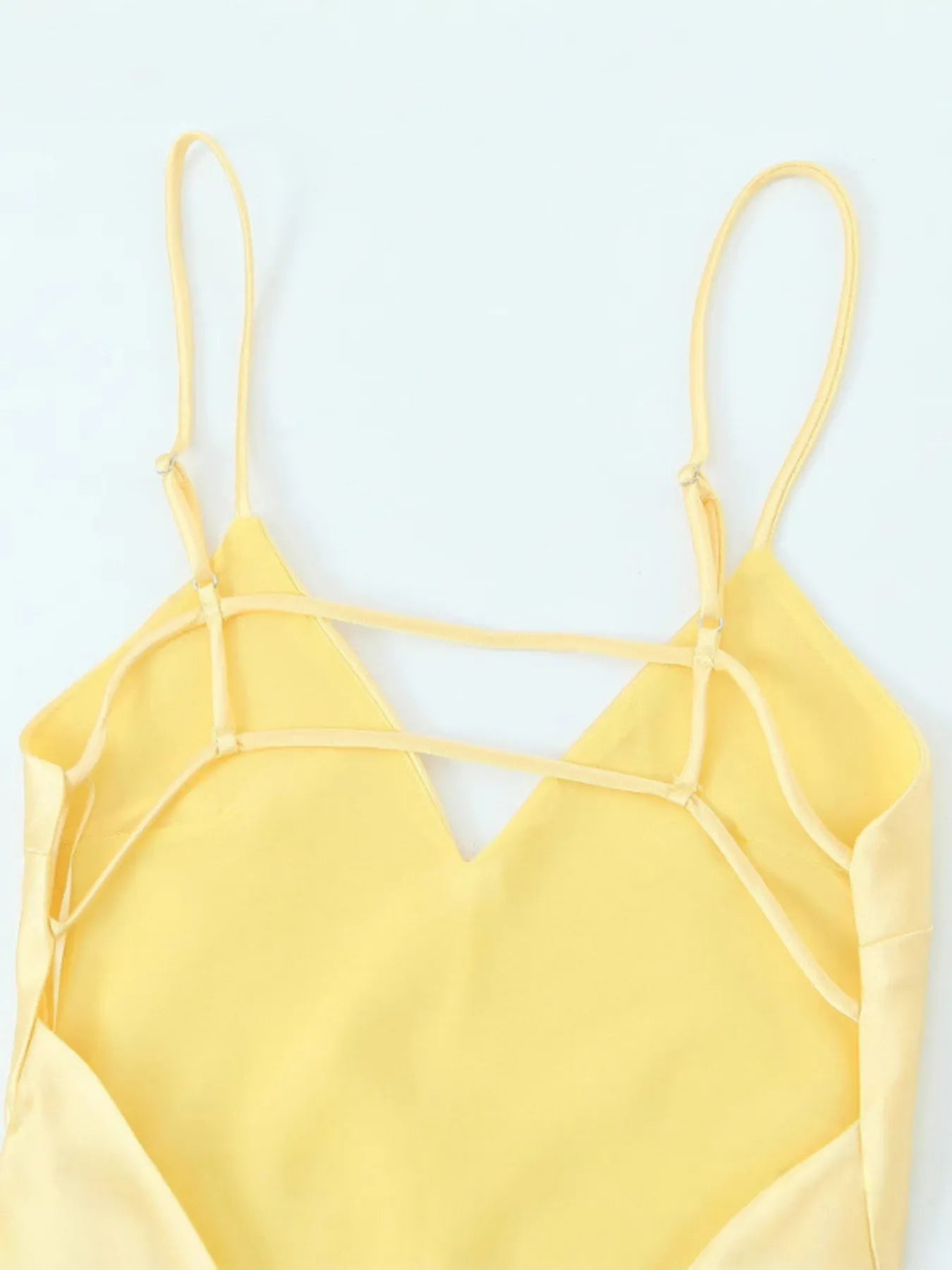 Image of Satin V-Neck Cami Dress | Queeble.shop