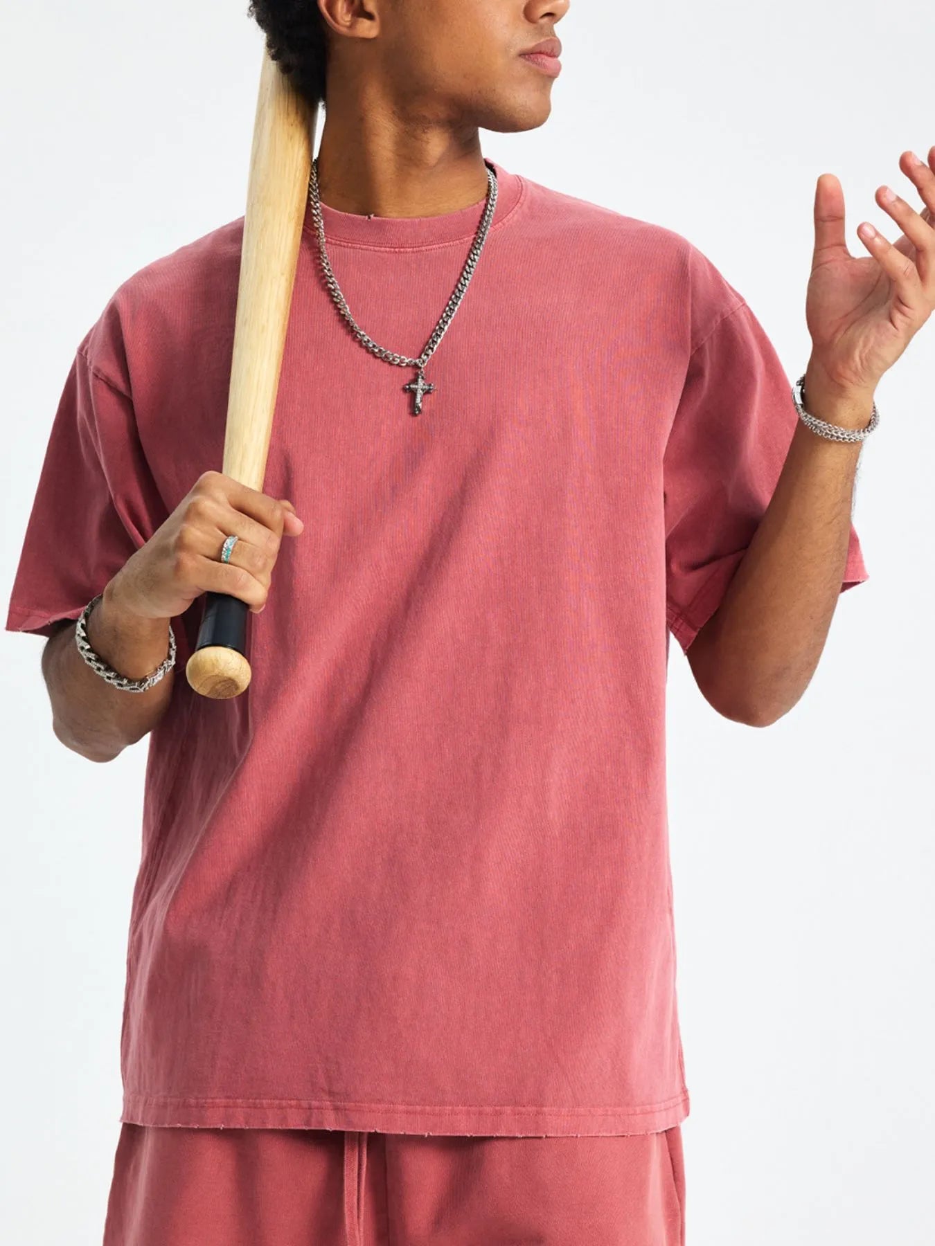 Image of Men's Round Neck Short Sleeve T-Shirt | Queeble.shop
