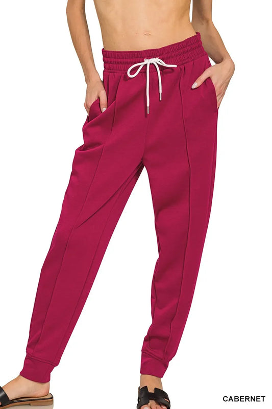 Image of Zenana Drawstring Scuba Sweatpants with Pockets | Queeble.shop