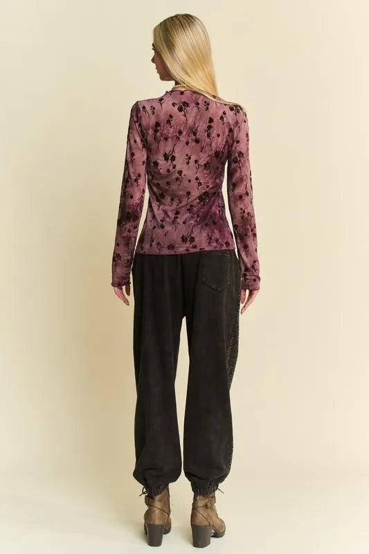 Image of Davi & Dani Rhinestone Elastic Waist Joggers | Queeble.shop