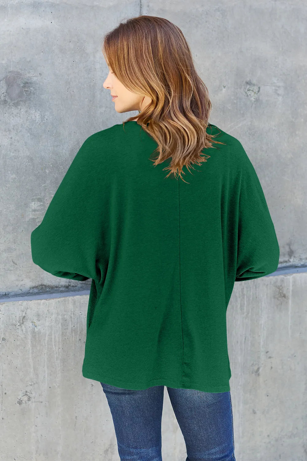 Image of Double Take Full Size Round Neck Long Sleeve T-Shirt | Queeble.shop