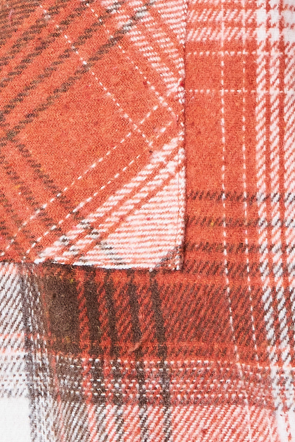 Image of Plaid Collared Neck Long Sleeve Shirt | Queeble.shop