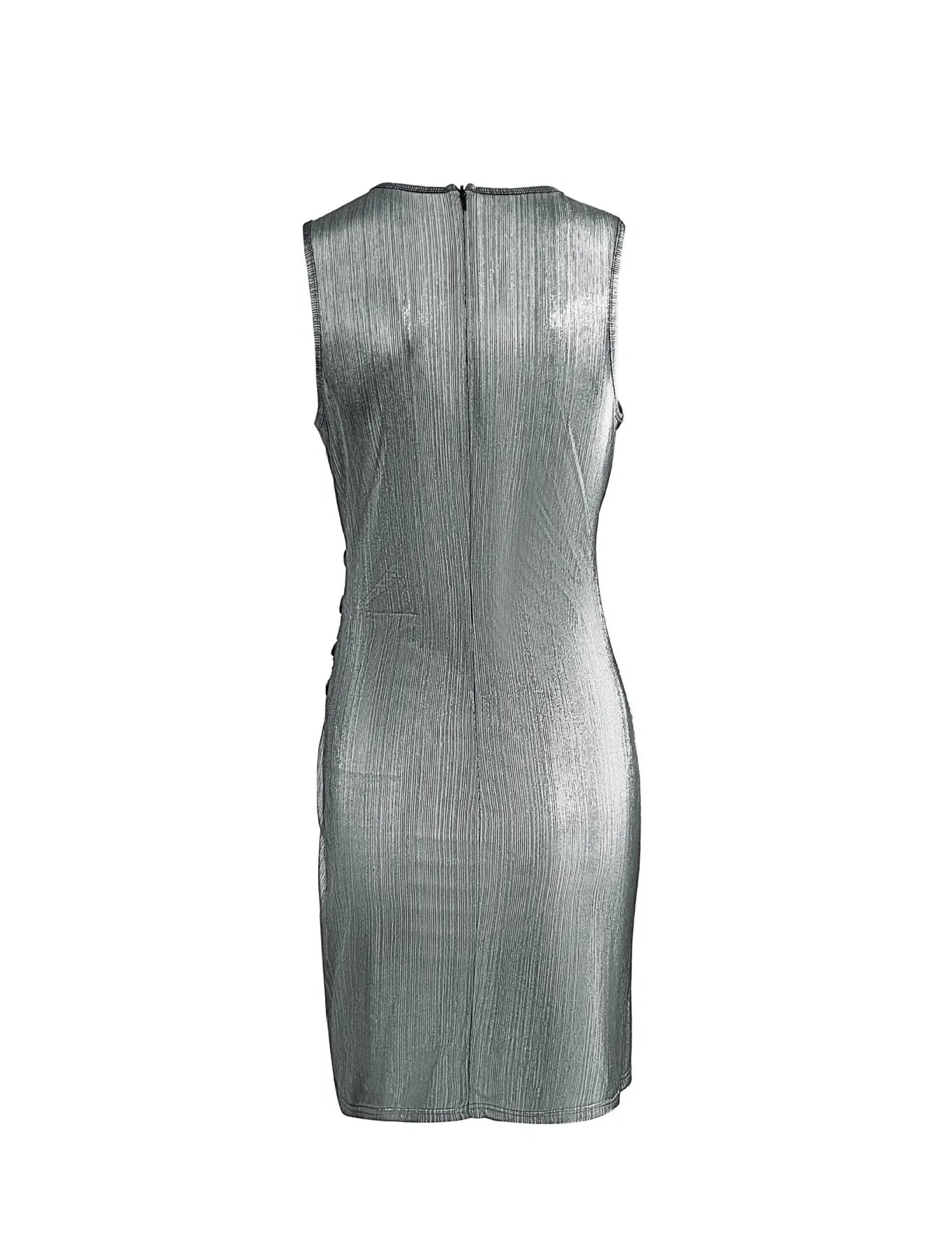 Image of Surplice Sleeveless Bodycon Mini Dress | Queeble.shop