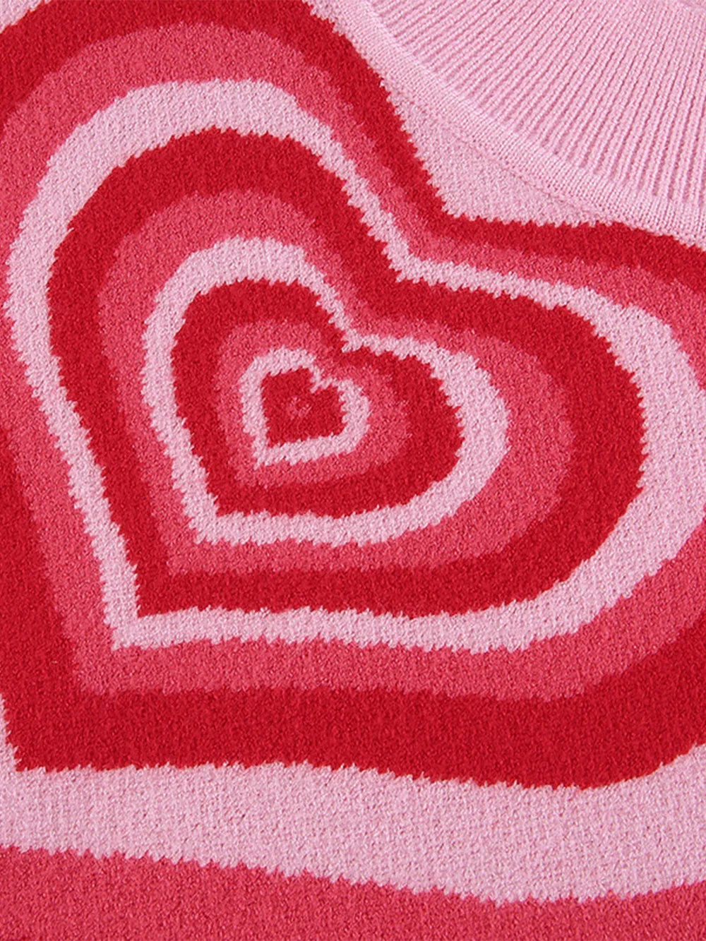 Image of Heart Mock Neck Sweater Vest | Queeble.shop