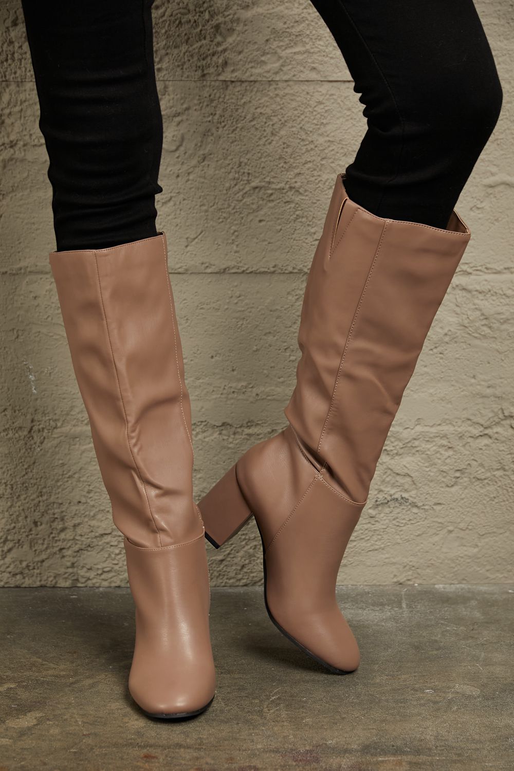 Image of East Lion Corp Block Heel Knee High Boots | Queeble.shop