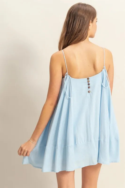 Image of HYFVE A-Line Flowy Mini Cami Dress with Pockets | Queeble.shop