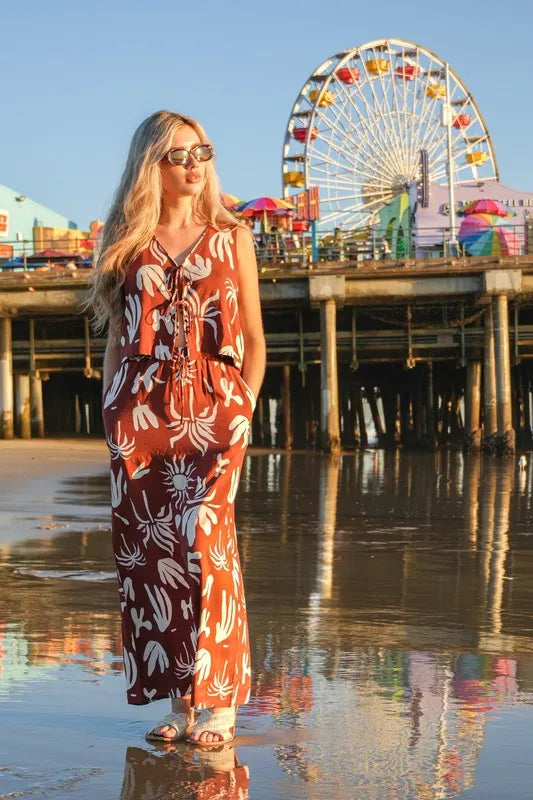 Image of VERY J Printed Resort Midi Skirt | Queeble.shop