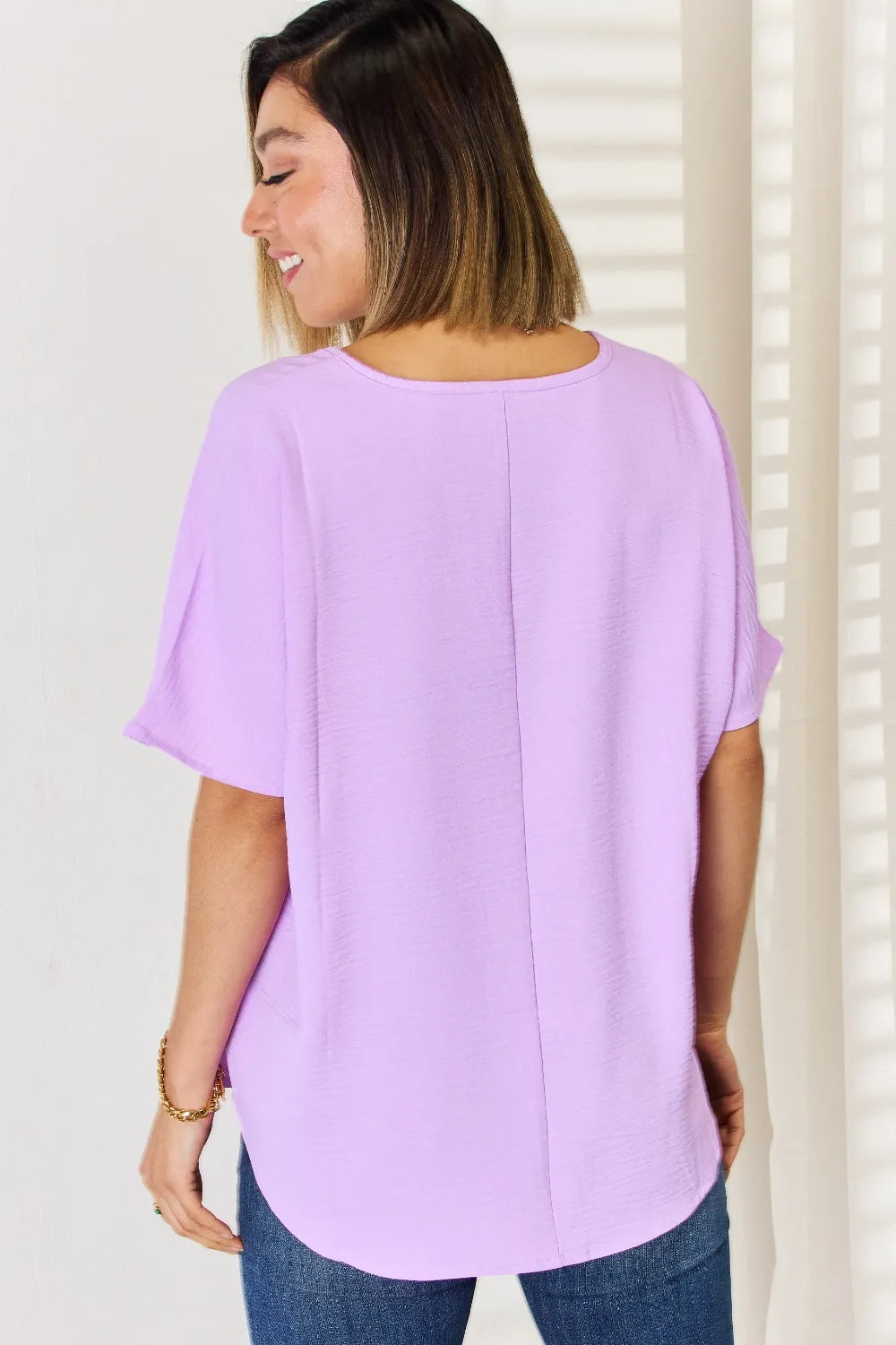 Image of Zenana Texture Short Sleeve T-Shirt | Queeble.shop