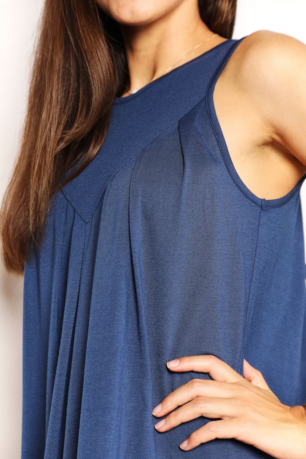Image of Perfee Round Neck Sleeveless Mini Dress | Queeble.shop