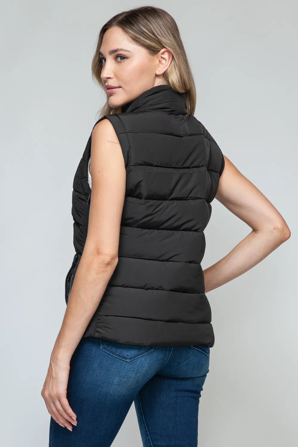 Image of Snobbish Zip Up Turtleneck Vest with Pockets | Queeble.shop