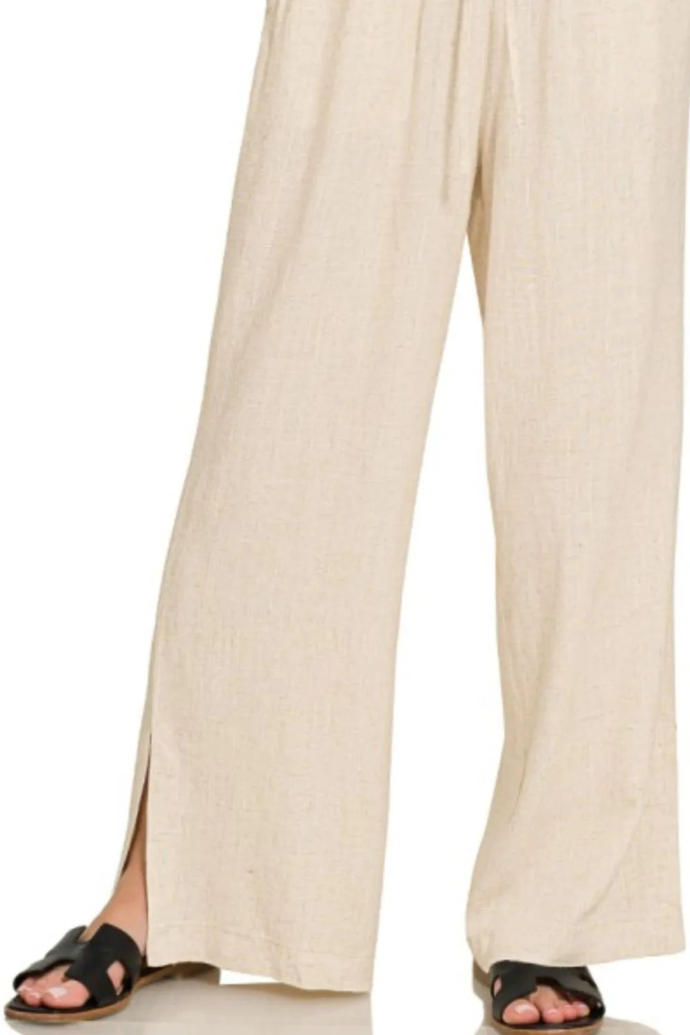 Image of Zenana Linen Drawstring Pants | Queeble.shop
