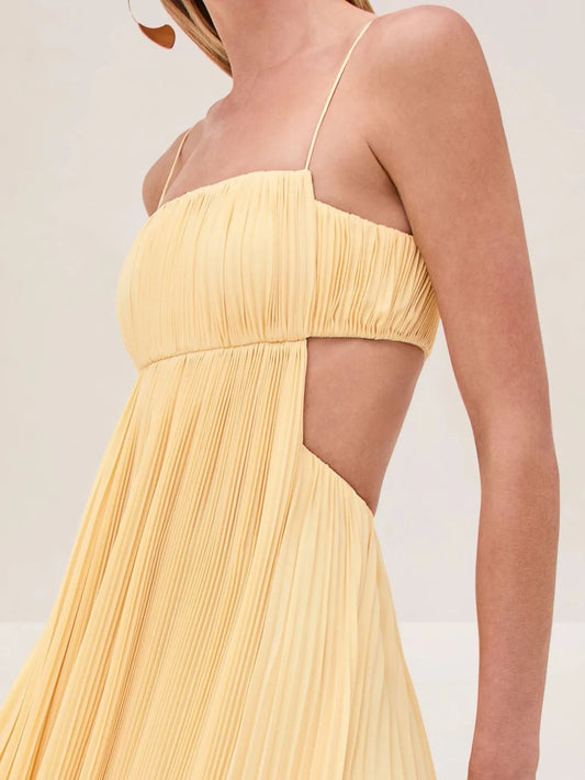 Image of Cutout Ruched Maxi Cami Dress | Queeble.shop