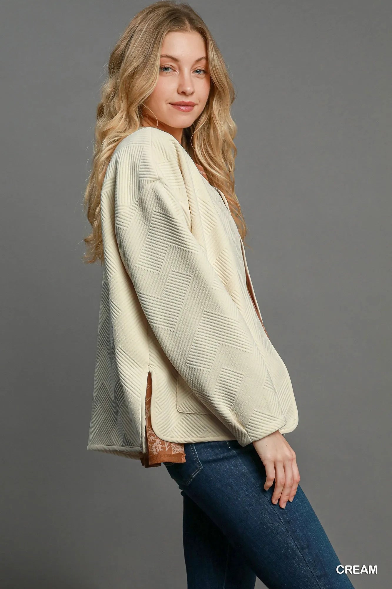Image of Umgee Textured Jacquard Jacket | Queeble.shop