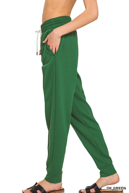 Image of Zenana Drawstring Scuba Sweatpants with Pockets | Queeble.shop