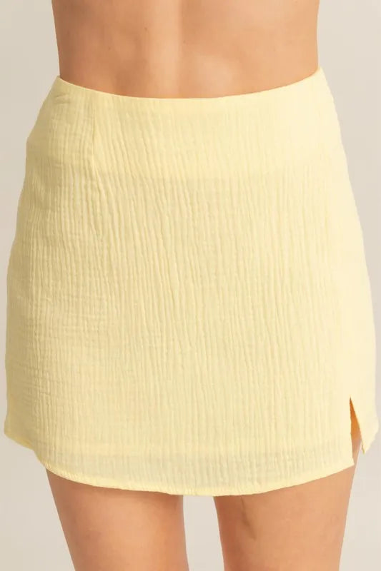 Image of HYFVE Ruched Bra Top and Mini Skirt Set | Queeble.shop