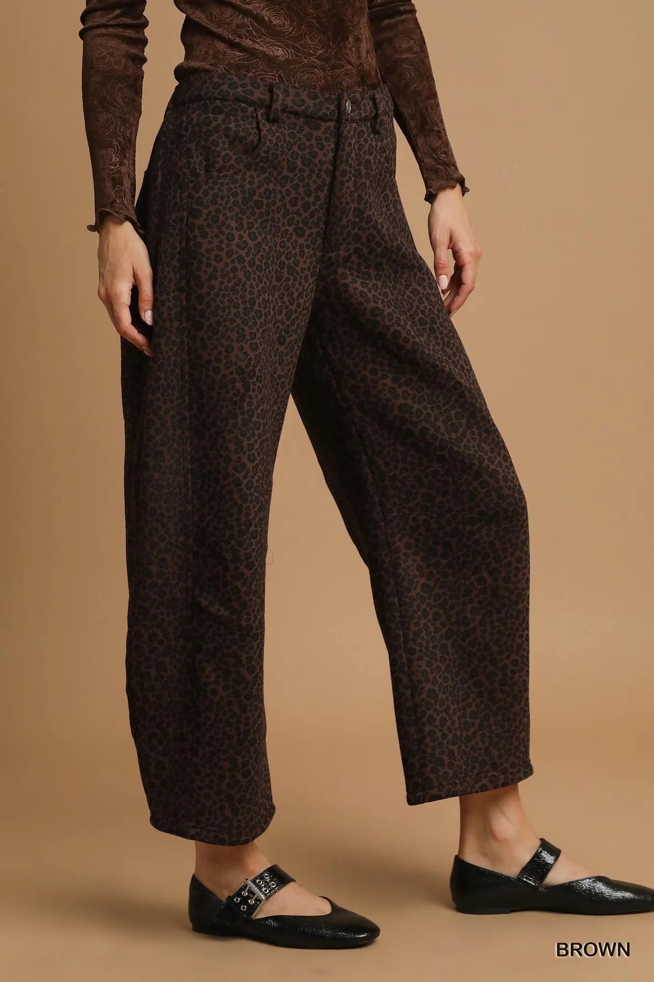 Image of Umgee Leopard Print Wide Leg Pants | Queeble.shop