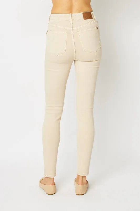 Image of Judy Blue Full Size Garment Dyed Tummy Control Skinny Jeans | Queeble.shop