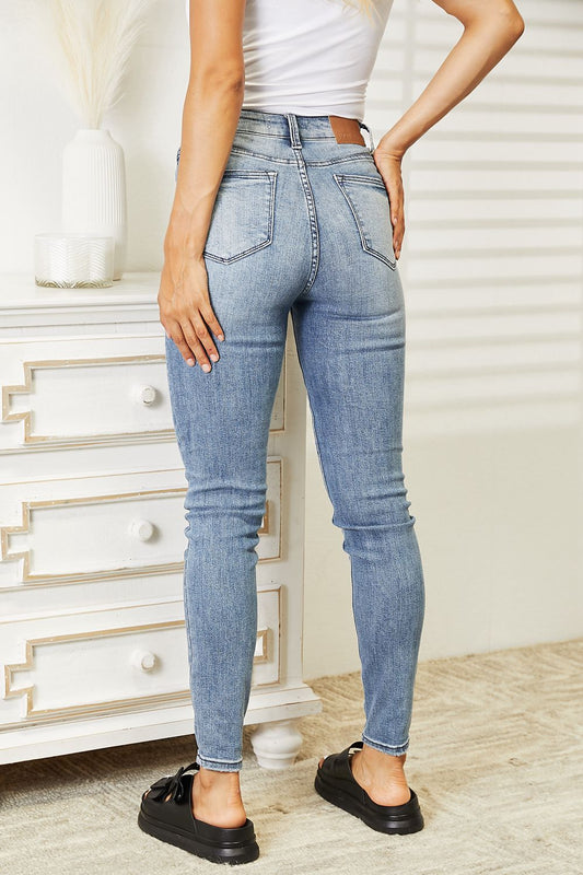 Image of Judy Blue Full Size High Waist Tummy Control Vintage Skinny Jeans | Queeble.shop