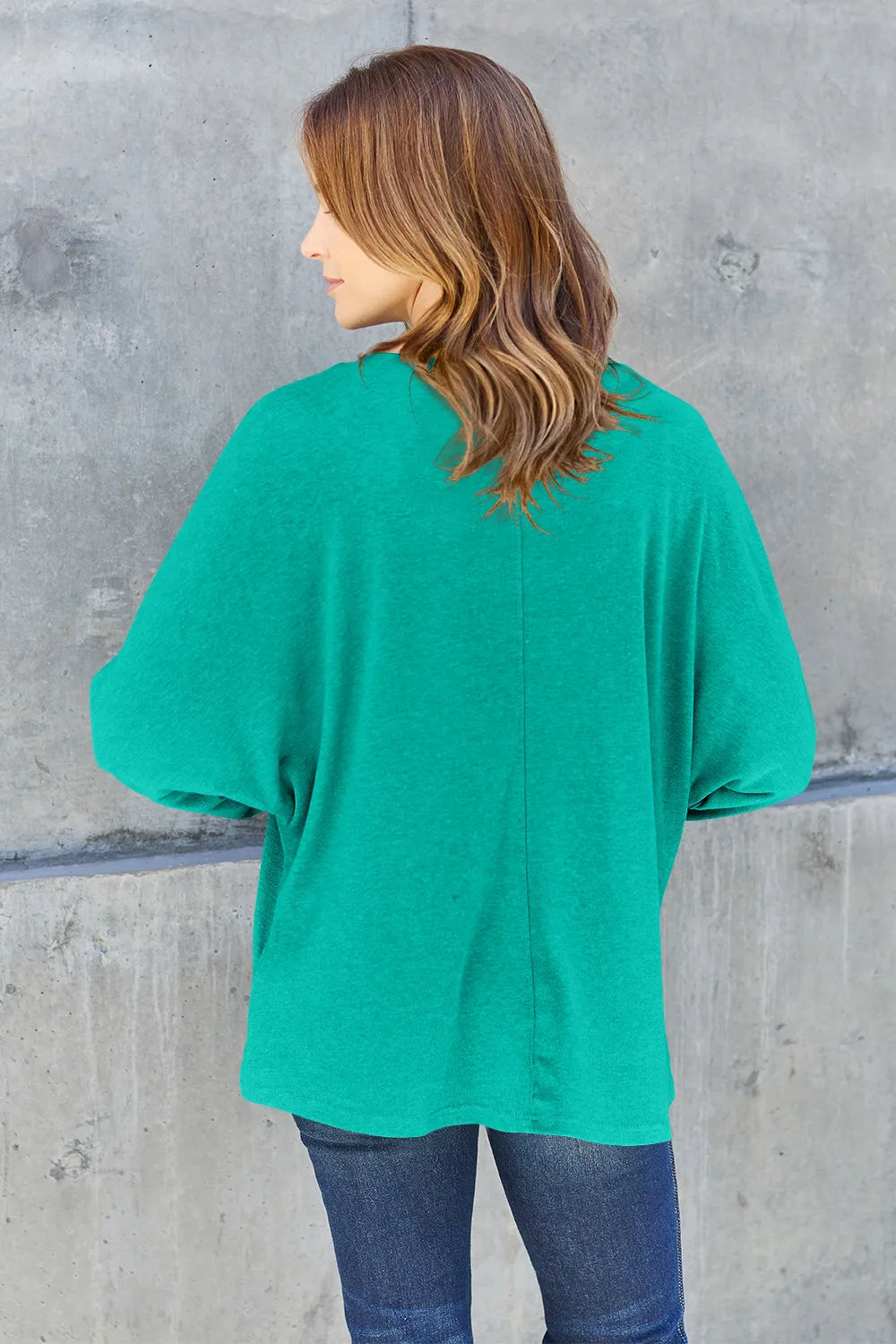 Image of Double Take Full Size Round Neck Long Sleeve T-Shirt | Queeble.shop