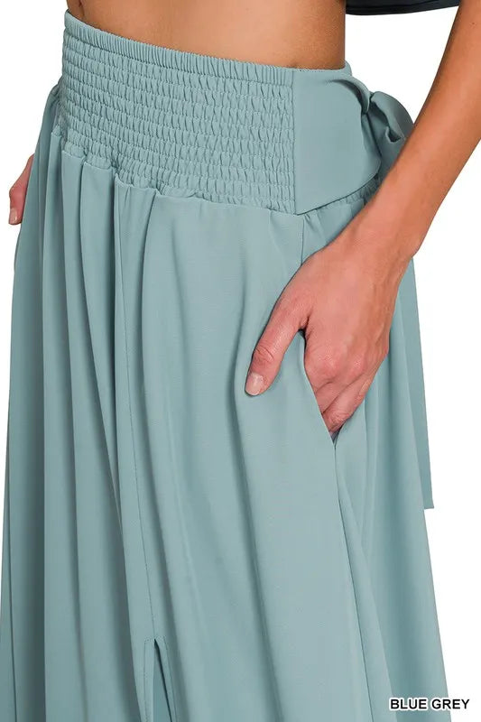 Image of Zenana Heavy Woven Span Crop Tee & Skirt Set | Queeble.shop