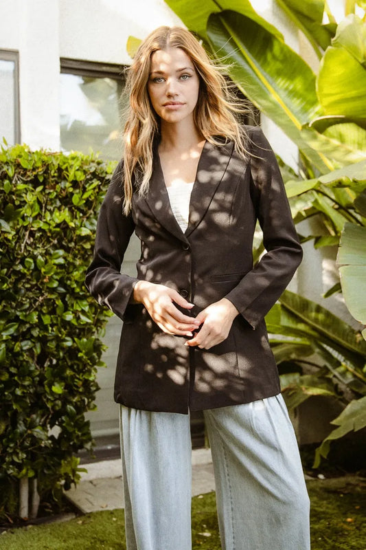Image of BiBi Single Brested Peaked Lapel Blazer | Queeble.shop