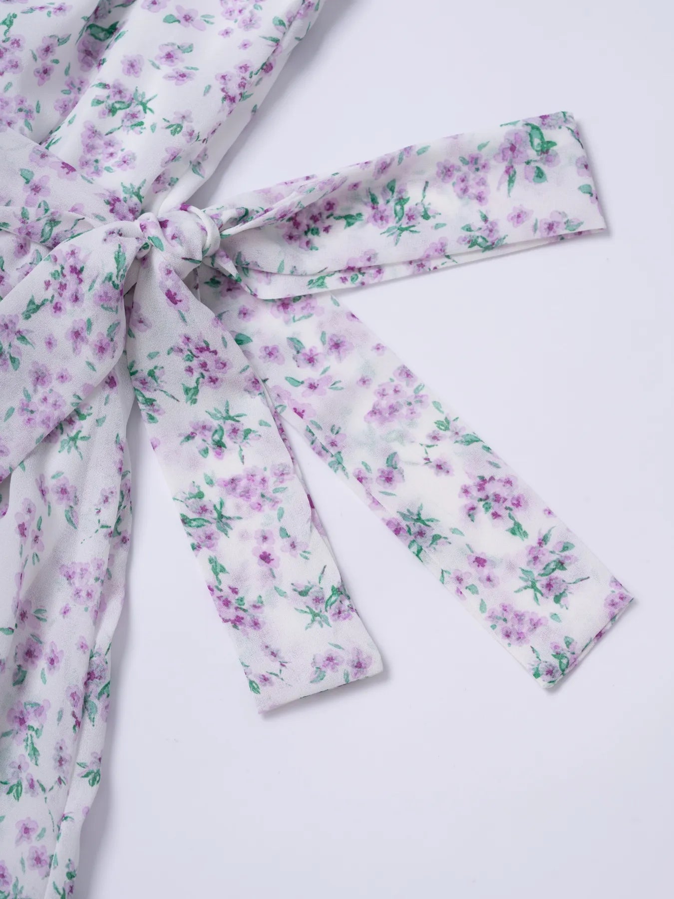 Image of Printed Round Neck Long Sleeve Midi Dress | Queeble.shop
