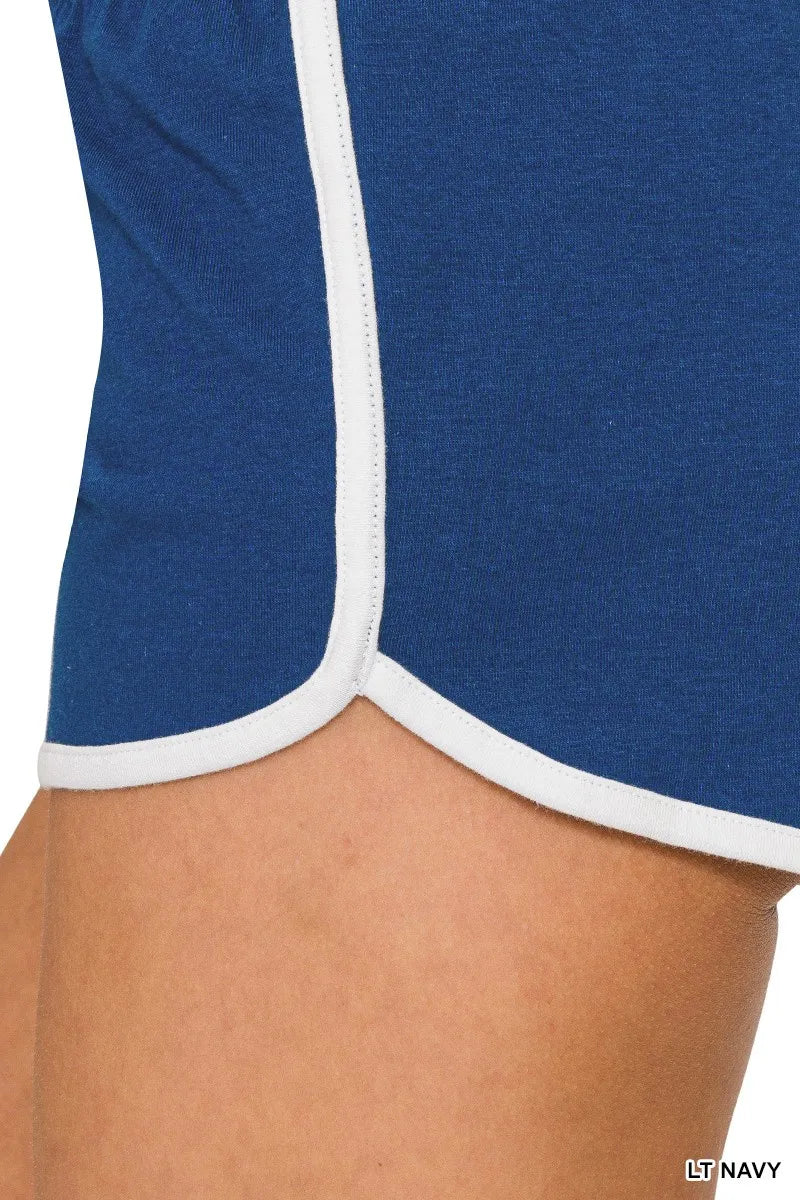 Image of Zenana Elastic Waistband Dolphin Shorts | Queeble.shop
