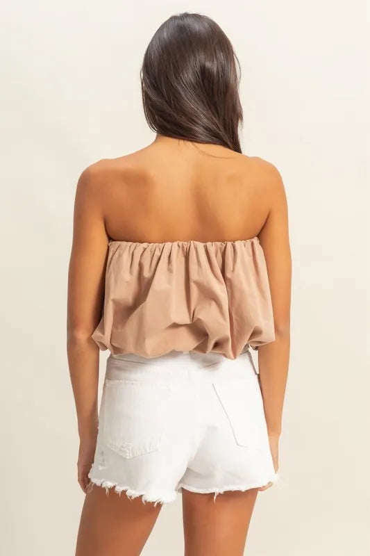 Image of HYFVE Trendy Strapless Bubble Top | Queeble.shop