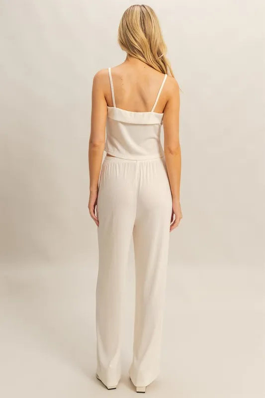 Image of HYFVE Rib Knit Cami Top and Pants Set | Queeble.shop